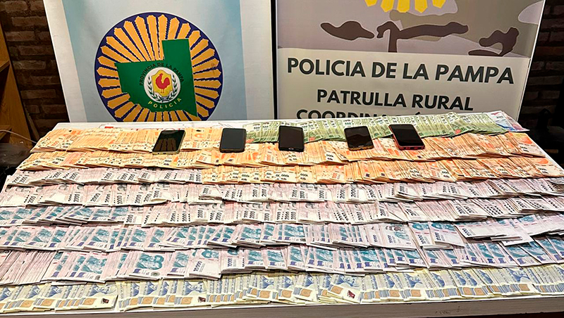 Robo puelches dinero billetes 14agosto2025