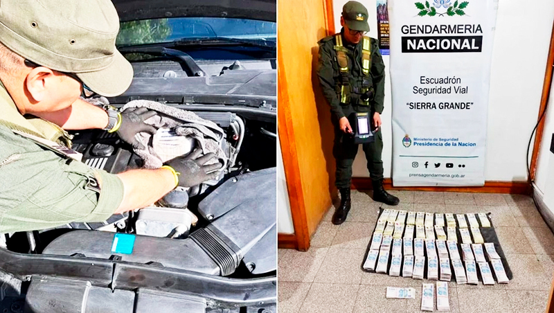 Chubut gendarmerianacional millones secuestrados catrilo 28octubre2025