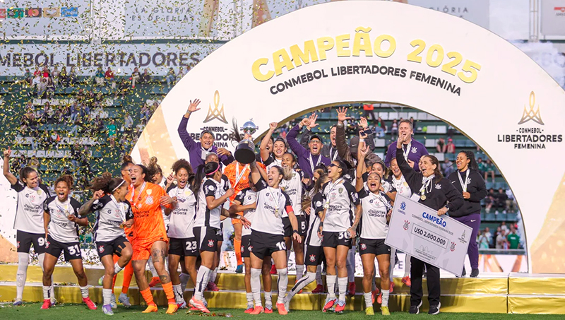 Corinthians copalibertadoresfemenina festejo 18octubre2025
