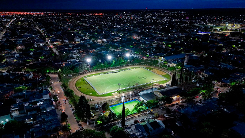 Estadiomunicipal iluminacion aerea santarosa 24octubre2025