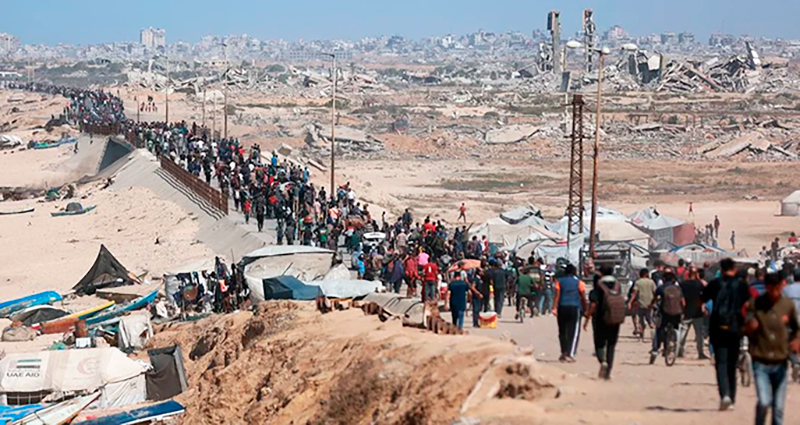 Gaza destruccion exodo 15octubre2025