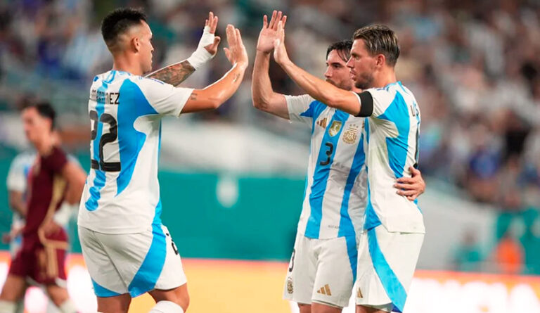 Seleccionargentina festejo venezuela miami 11octubre2025