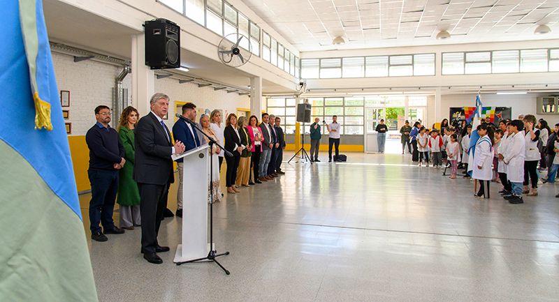 Ziliottosergio inauguracion comedorescolar escuela64 generalpico discurso 7octubre2025