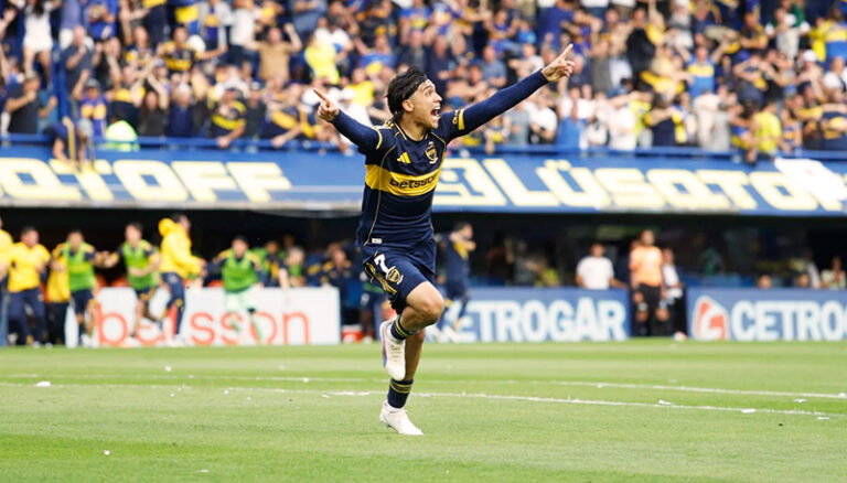 Bocajuniors zeballosexequiel festejo superclasico 9noviembre2025