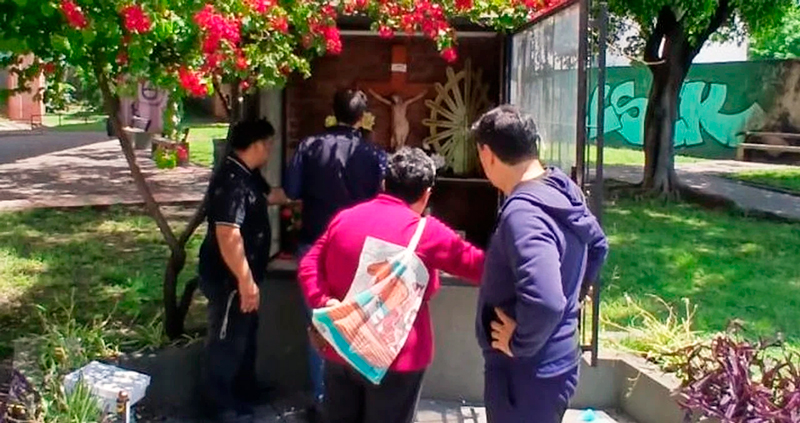 Virgendelujan vandalizacion liniers 4noviembre2025