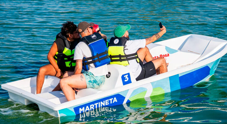 LagunaDonTomas pileta inauguracion lancha selfie 29diciembre2025