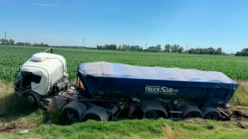 Camionero pampeano despiste rutanacional5 chivilcoy 5diciembre2025 2