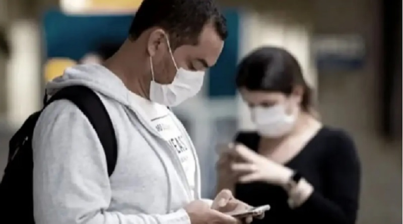 Rebrote gripe, barbijo