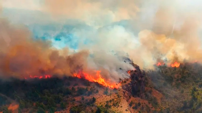 Chubut incendio monte 27enero2026