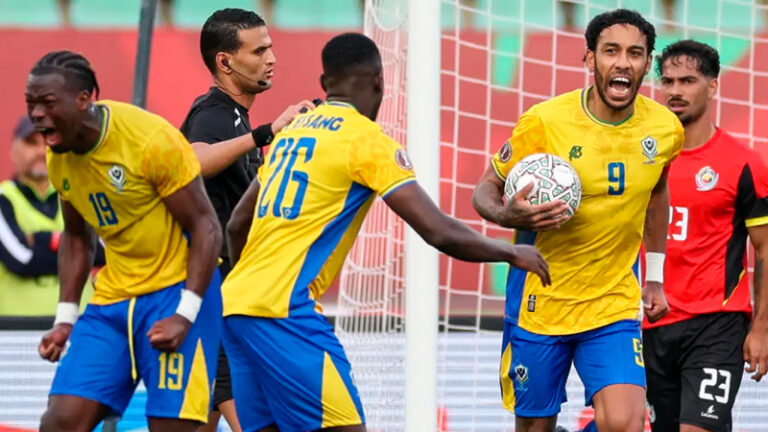 Gabon seleccionado festejo 1enero2026