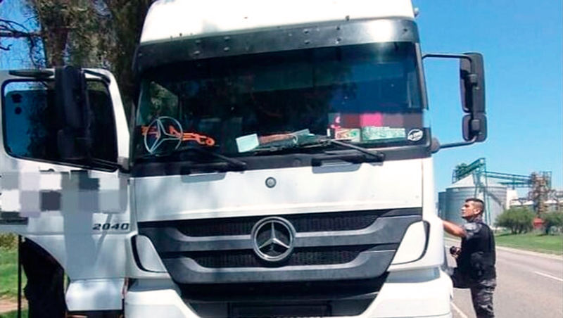 Camionero detenido rutanacional35 mujer retenida 31enero2026