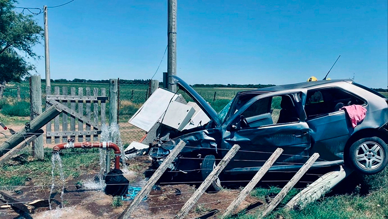 Choque VWGol castense QuemuQuemu 4enero2026