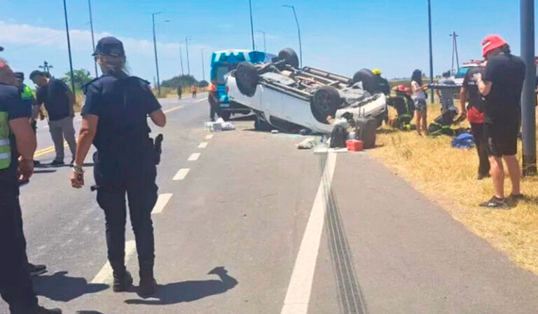 Pampeanos choque vuelco Bolivar 30enero2026