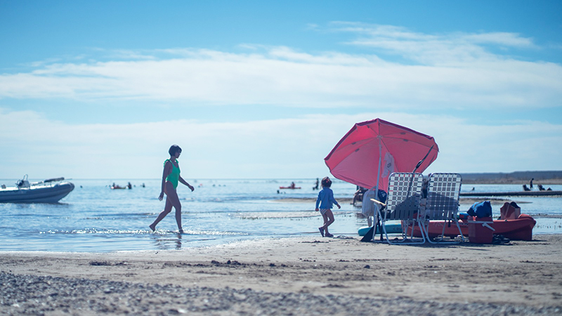 Turismo LaPampa lago familia 17enero2026