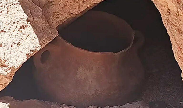 Vasija prehispanica mineria SanJuan 22enero2026