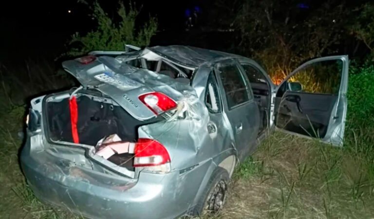 Vuelco ChevroletCorsa Trenel rutanacional35 13enero2026