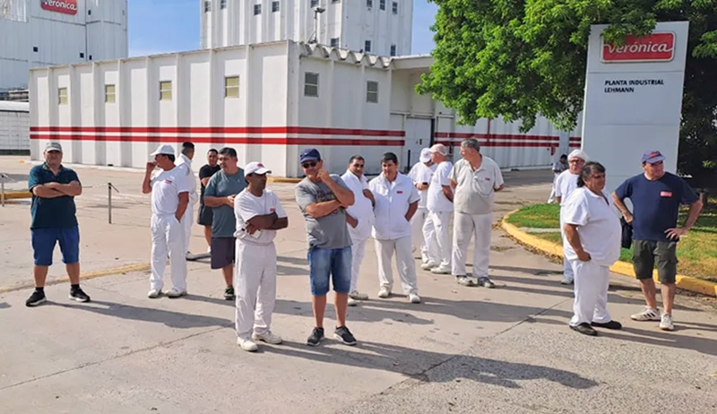 Lacteos Veronica trabajadores crisis protesta 21febrero2026