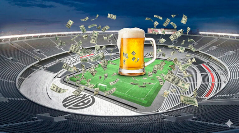 RiverPlate estadio cerveza dolares ilustracion 6febrero2026