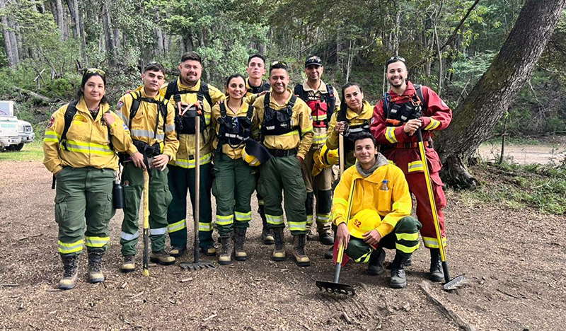 Bomberosvoluntarios LaPampa incendios Chubut 10febrero2026
