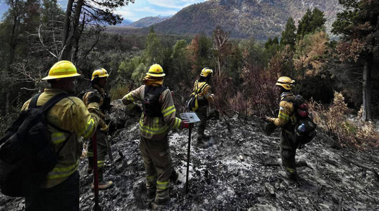 Bomberosvoluntarios LaPampa incendios Chubut 10febrero2026