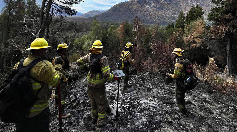Bomberosvoluntarios LaPampa incendios Chubut 10febrero2026