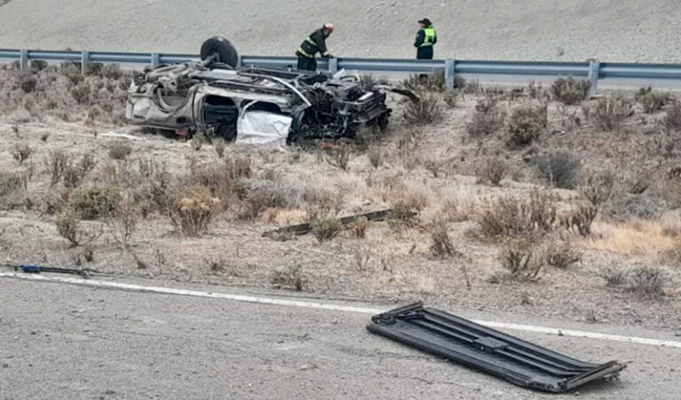 Camioneta arbitros pampeanos accidente SantaCruz 4febrero2026