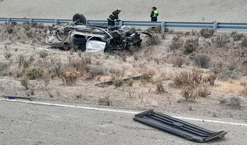 Camioneta arbitros pampeanos accidente SantaCruz 4febrero2026
