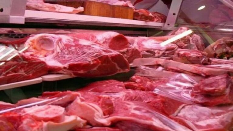 Carne, asado, barrera