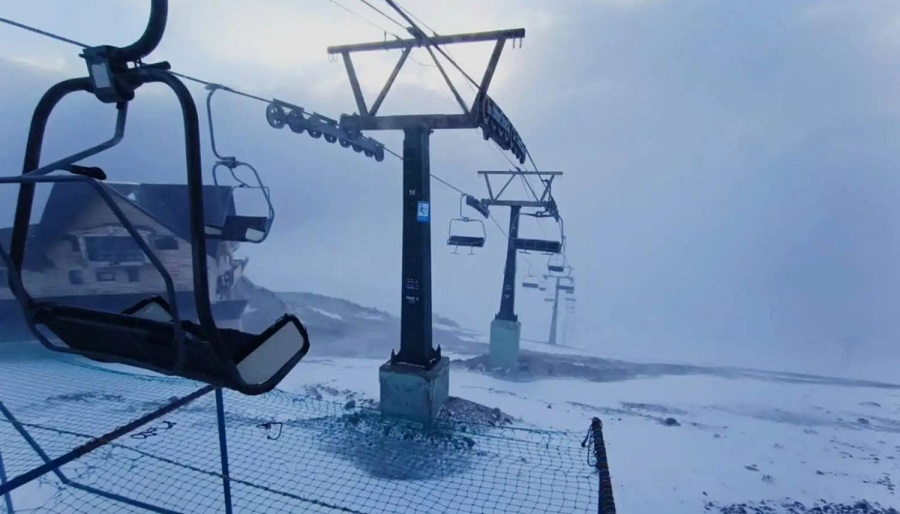 Nevada en bariloche en verano