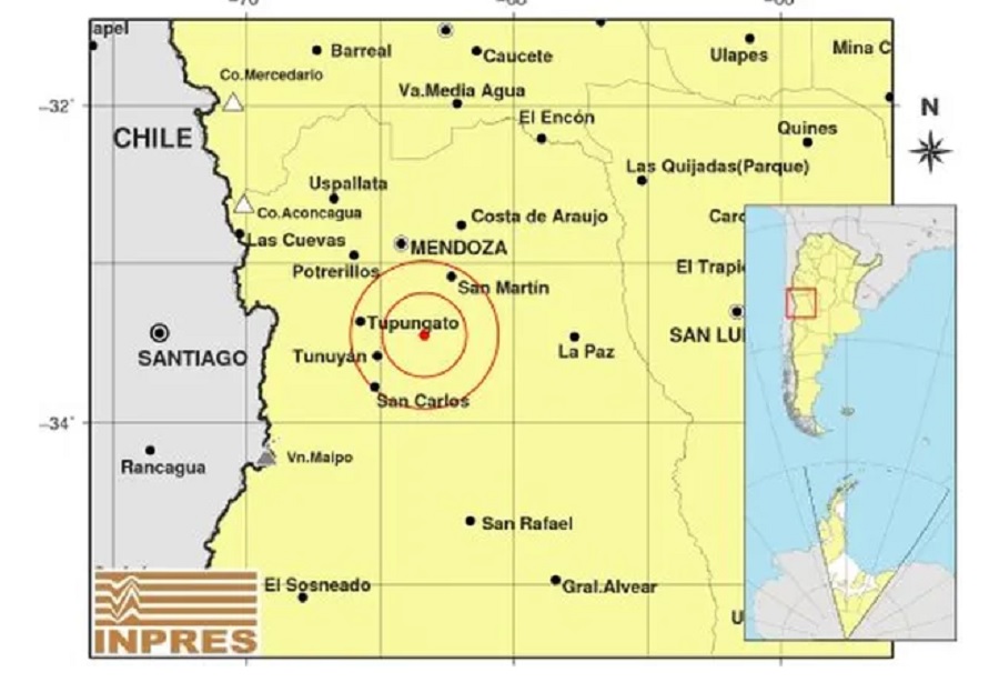 Sismo en Mendoza
