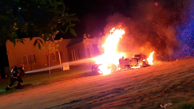 Audi incendio GeneralPico 12marzo2026