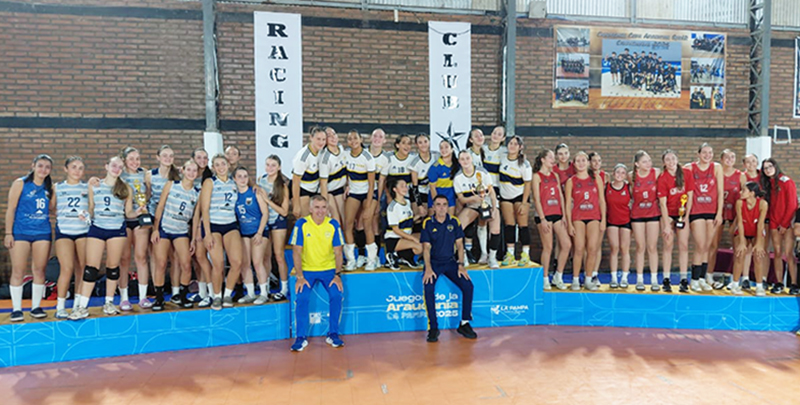 BocaJuniors campeon femenino Abierto Voley Sub16 podio 23marzo2026