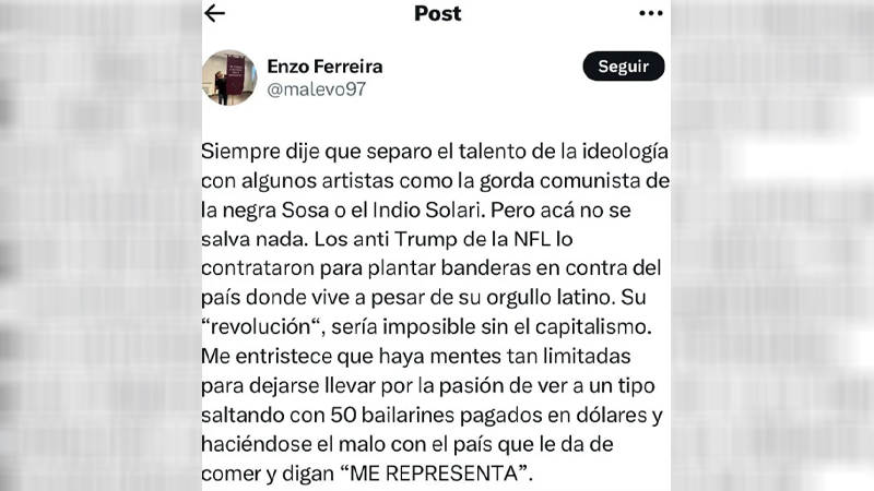 FerreiraEnzo ataques SosaMercedes 27marzo2026