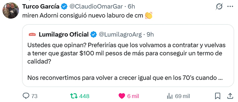 Lumilagro redessociales polemica 23marzo2026