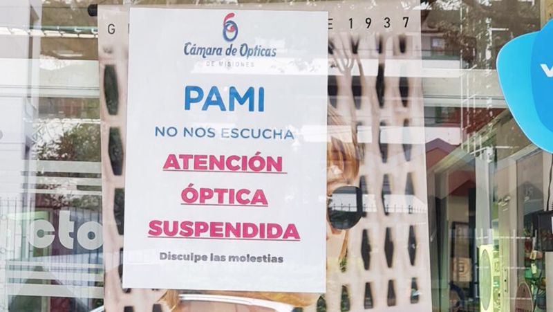 PAMI Opticas deuda Misiones 29marzo2026