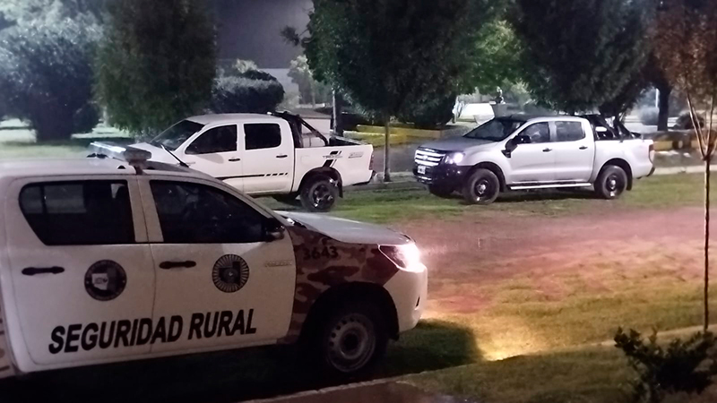 SeguridadRural allanamiento campo GeneralAcha secuestro camionetas 17marzo2026