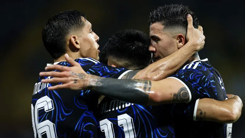 SeleccionArgentina FernandezEnzo festejo 27marzo2026