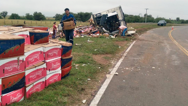 Camion vuelco conductor alcoholizado Utracan 29marzo2026