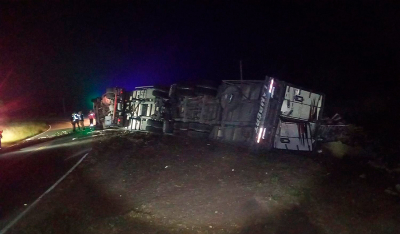 Camion vuelco conductor alcoholizado Utracan policia 29marzo2026