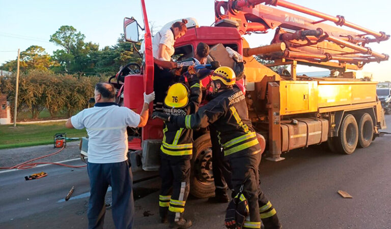 Choque camionero pampeano Murphy rutanacional33 13marzo2026