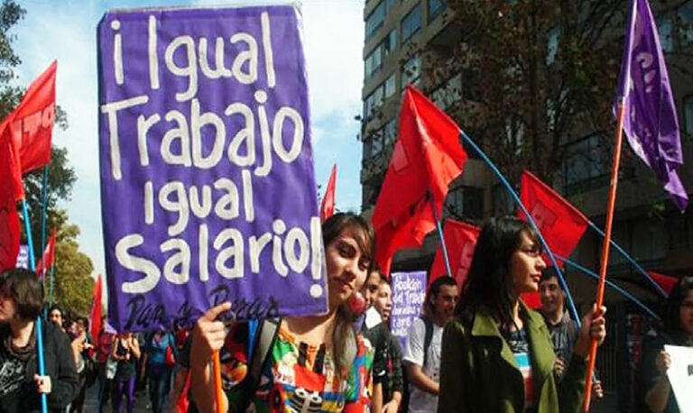 Mujeres salario marcha 8marzo2026
