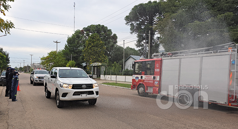 BomberosVoluntarios camioneta0Km bautismo 11abril2026