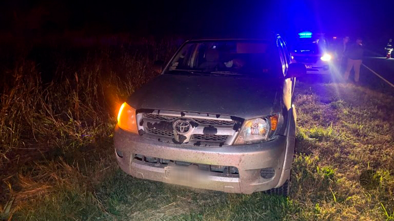 Choque Toyota Hilux animales rutaprovincial2 26abril2026