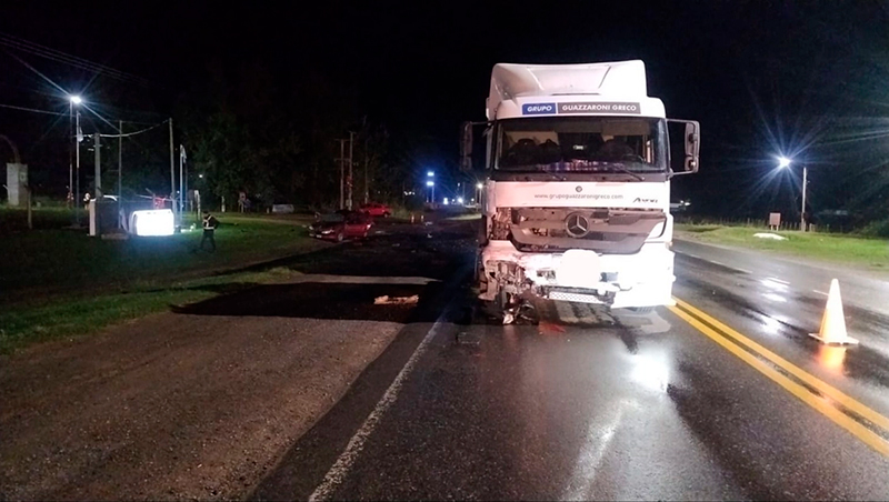 Choque fallecimiento camion auto Catrilo 11abril2026