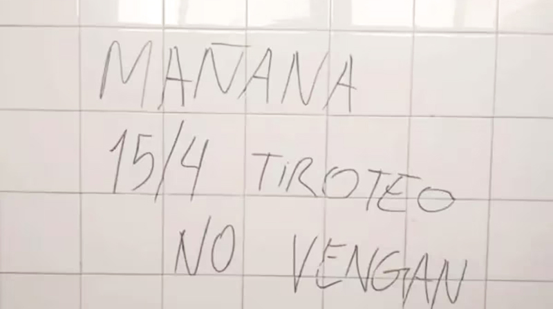 Desafio viral tiroteo escuelas cartel 16abril2026