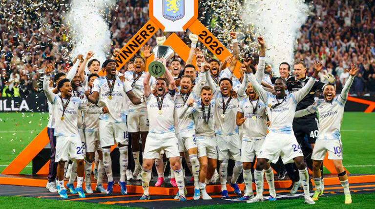 AstonVilla festejo EuropaLeague 20mayo2026