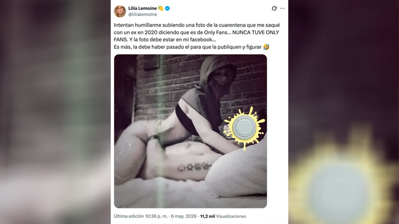 LemoineLilia foto sexo posteo 9mayo2026