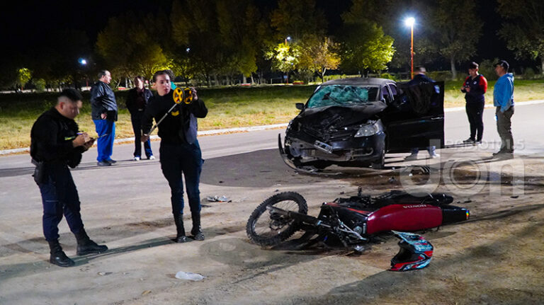 Choque auto motociclista TeodoroPeralbo 4mayo2026