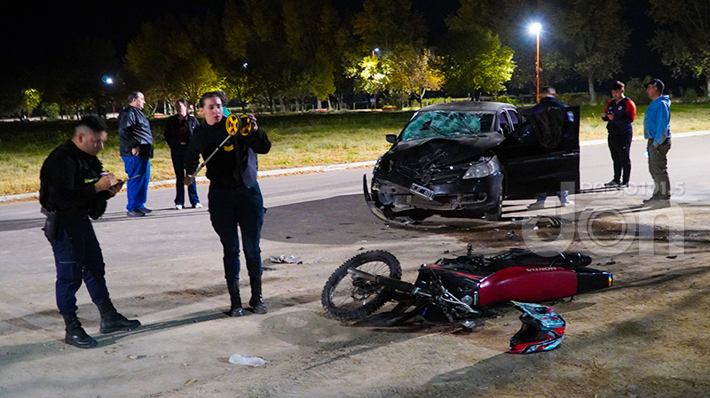 Choque auto motociclista TeodoroPeralbo 4mayo2026