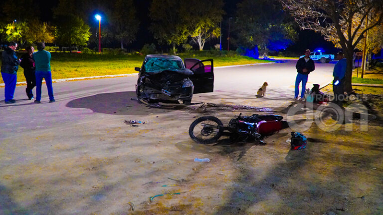 Choque auto motociclista TeodoroPeralbo 4mayo2026